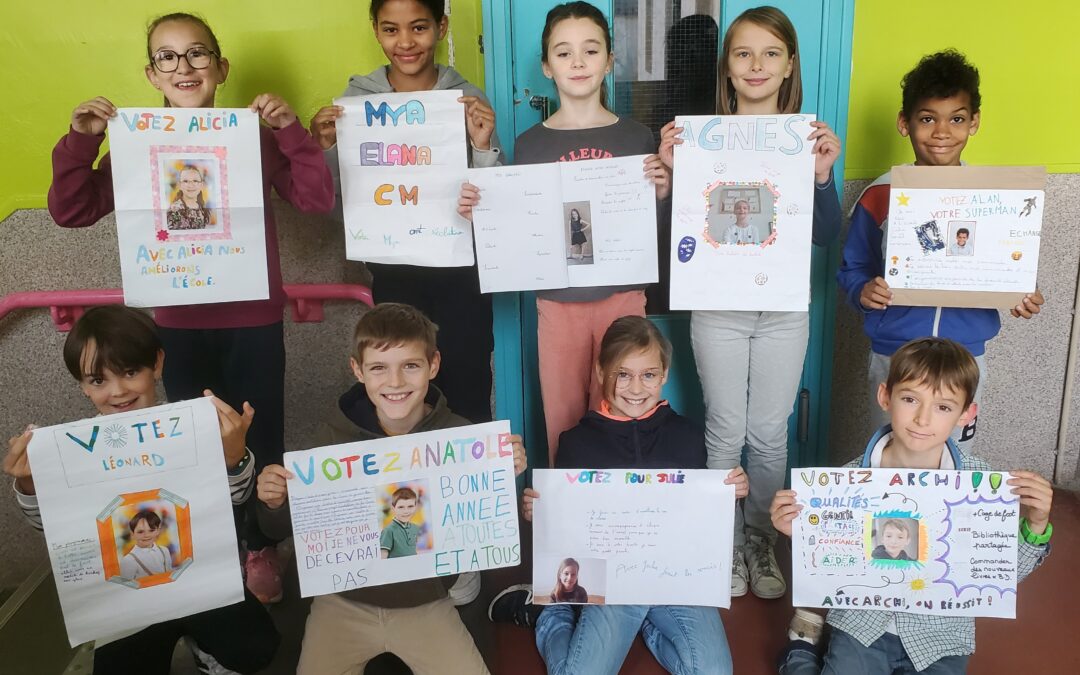 Election des délégués en classe de CM1/CM2