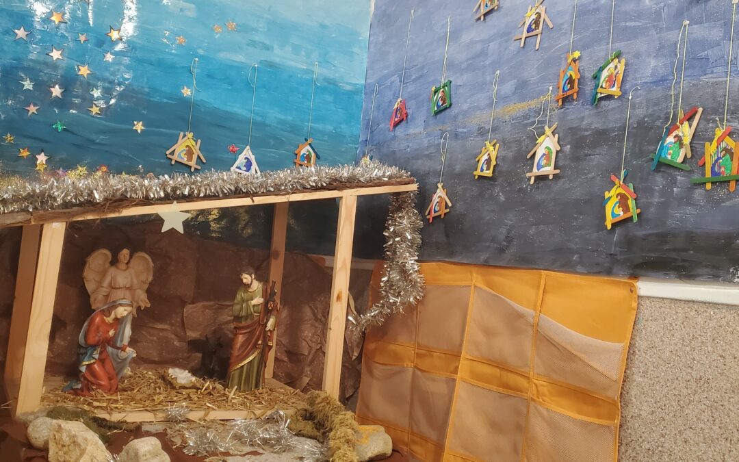 Installation de notre crèche de l’Avent